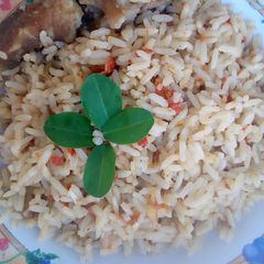 A picture of Jollofrice.