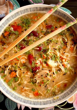 Foto principal de Veggie Bean Miso Soup (Instant Pot)