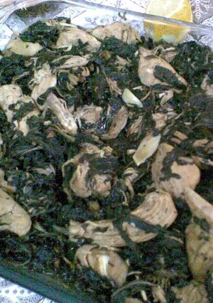 A picture of Finger-Licking Egyptian Molokhia.