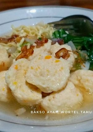Foto resep Bakso ayam wortel tahu