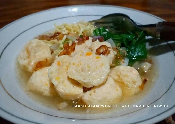 Resep Bakso Ayam Wortel Tahu Oleh Dapoer Sriwidi Cookpad