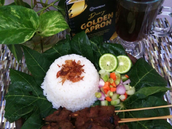 Standar Cara mudah membuat Sate Asem Manis Khas Betawi (Daging Kambing) hidangan Idul Fitri dijamin sempurna