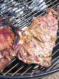Ribeye Steak with Garlic Yogurt Marinade