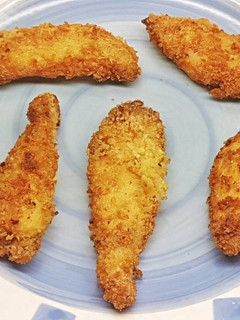Una foto de Pechuga de Pollo marinada en Mirin rebozadas con Huevo y Panko