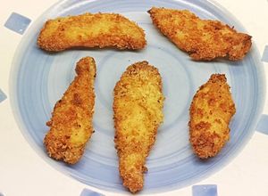 Foto principal de Pechuga de Pollo marinada en Mirin rebozadas con Huevo y Panko