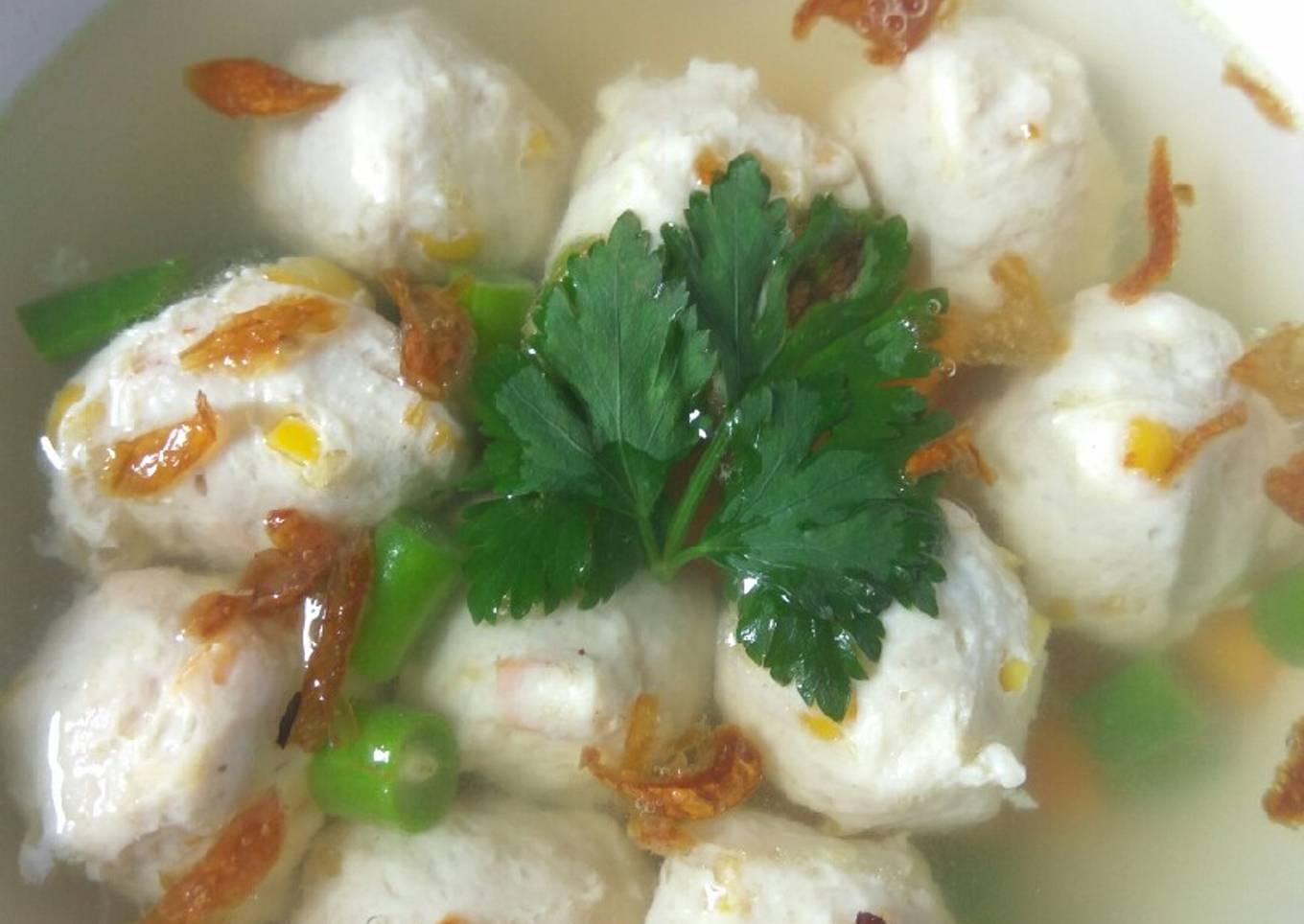 Sop bakso ayam