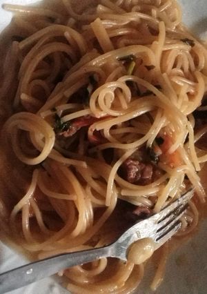 A picture of Meat Spaghetti.