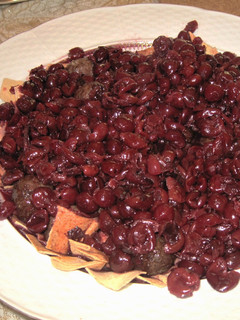 A picture of Kabab Meat Balls with Cherry.