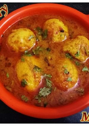 A picture of Dhaba style Egg curry/ masala.