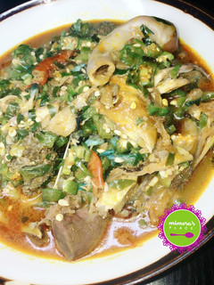 A picture of Fresh Okro soup.