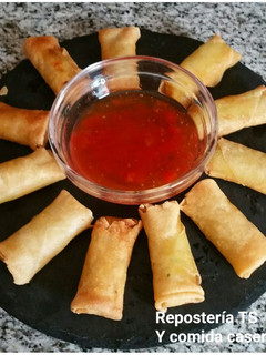 Una foto de Rollitos de primavera mini