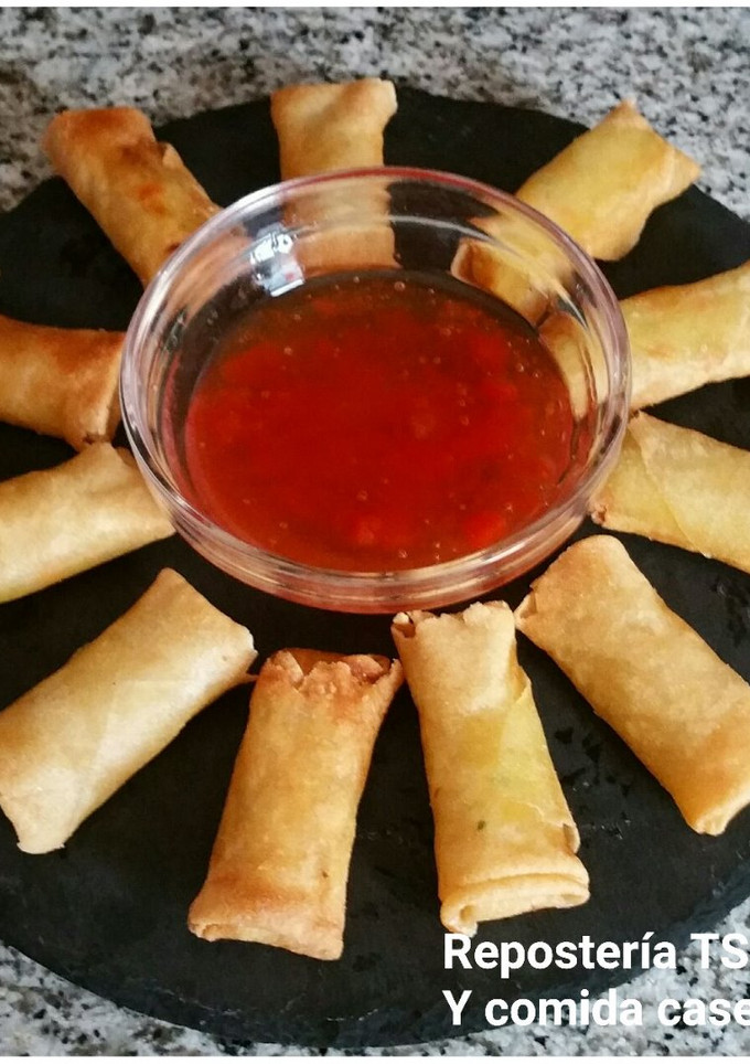 Una foto de Rollitos de primavera mini