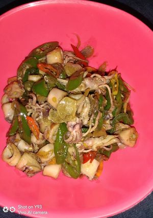 Foto resep Cumi asin cabe ijo