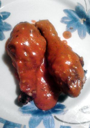 A picture of Spicy garlic chicken legs.