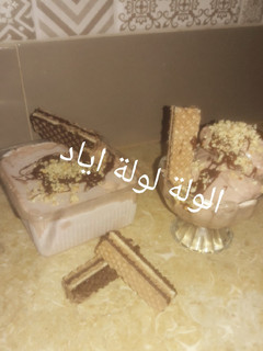 صورة لوصفة ايسكريم بذوق الشوكولاتة