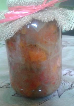 Una foto de Berenjenas al escabeche 🍆 #mercado