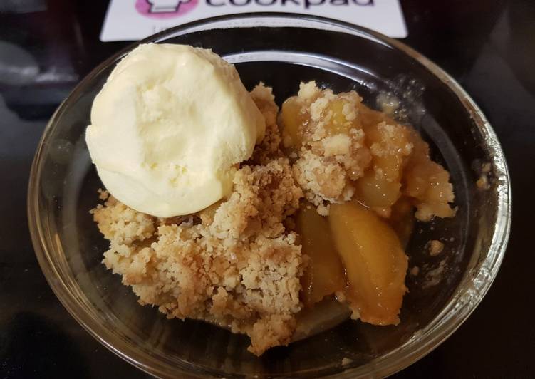 My little Apple & Honey Crumble. ?