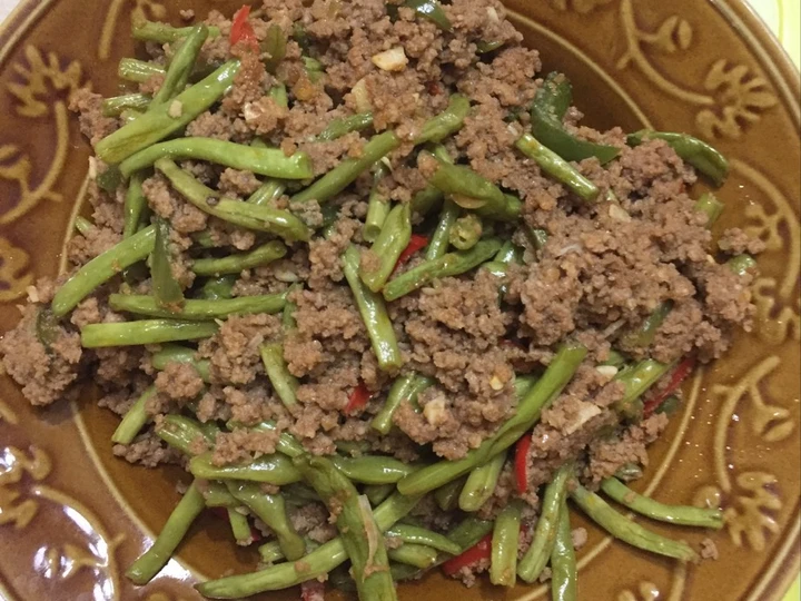 Langkah Mudah untuk Menyiapkan Resep  Tumis Buncis Daging Cincang yang Lezat Sekali, Menggugah Selera