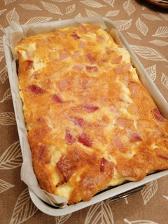 Foto principal de 105. Tarta soufflé de bacon y mozzarella