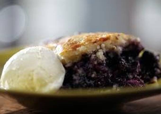 Iron Skill Blueberry Cobbler