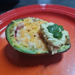 A picture of Baked Avocado Eggs.