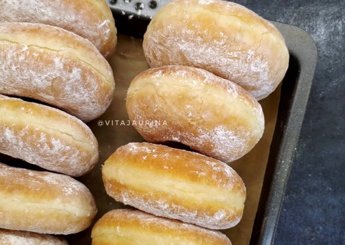 Donat Pisang (1x proofing, EMPUK! 😋👍)