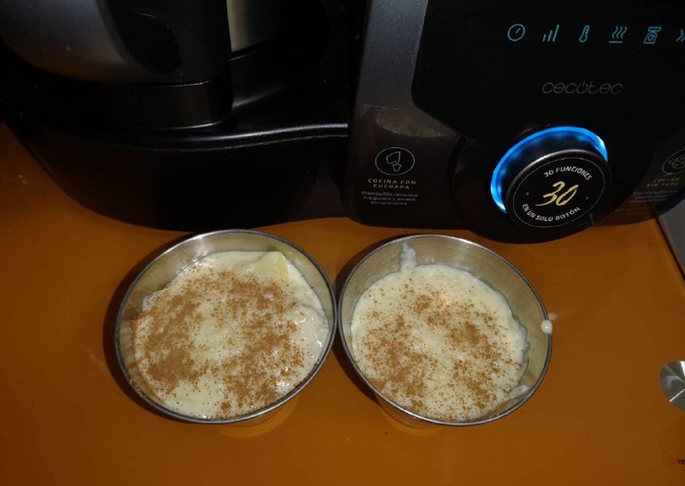 Arroz con leche con edulcorante con Mambo
