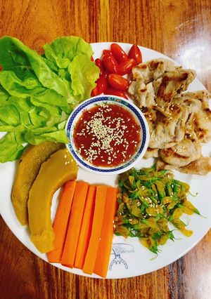 รูปของ สันนอกหมูสไลด์ย่าง