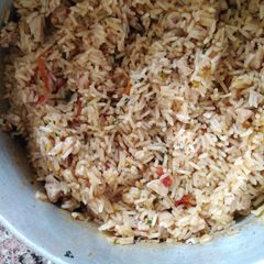 A picture of Pilau with a twist #themechallenge.