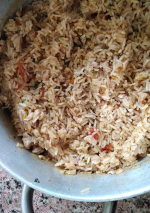 A picture of Pilau with a twist #themechallenge.