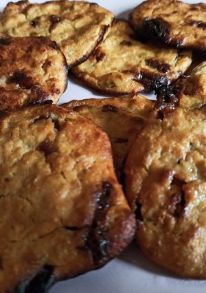 Una foto de Galletas proteicas de manzana y avena
