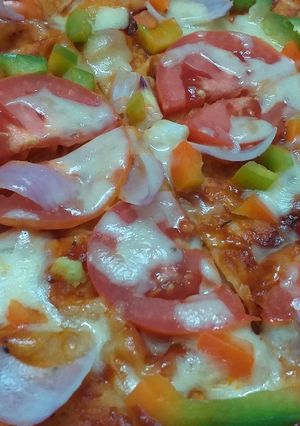 A picture of Chapati Pizza.