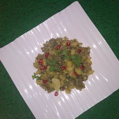 A picture of Hariyali Sabudana Khichdi.