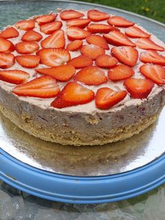 Epres-nutellás torta recept fotója