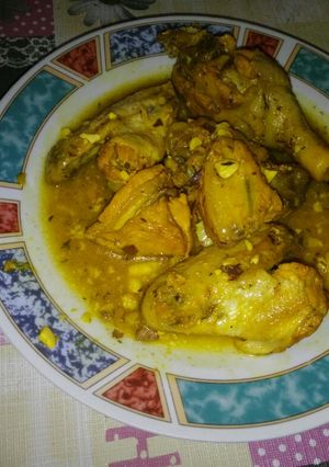 Una foto de Pollo en ajillo