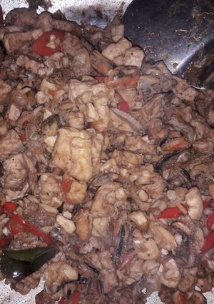 Foto resep Sambel goreng kerang+tahu+tempe