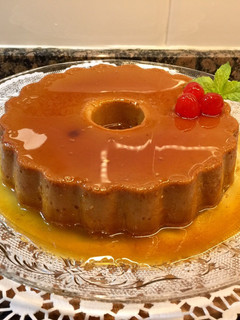 Una foto de Flan de Dulce de leche