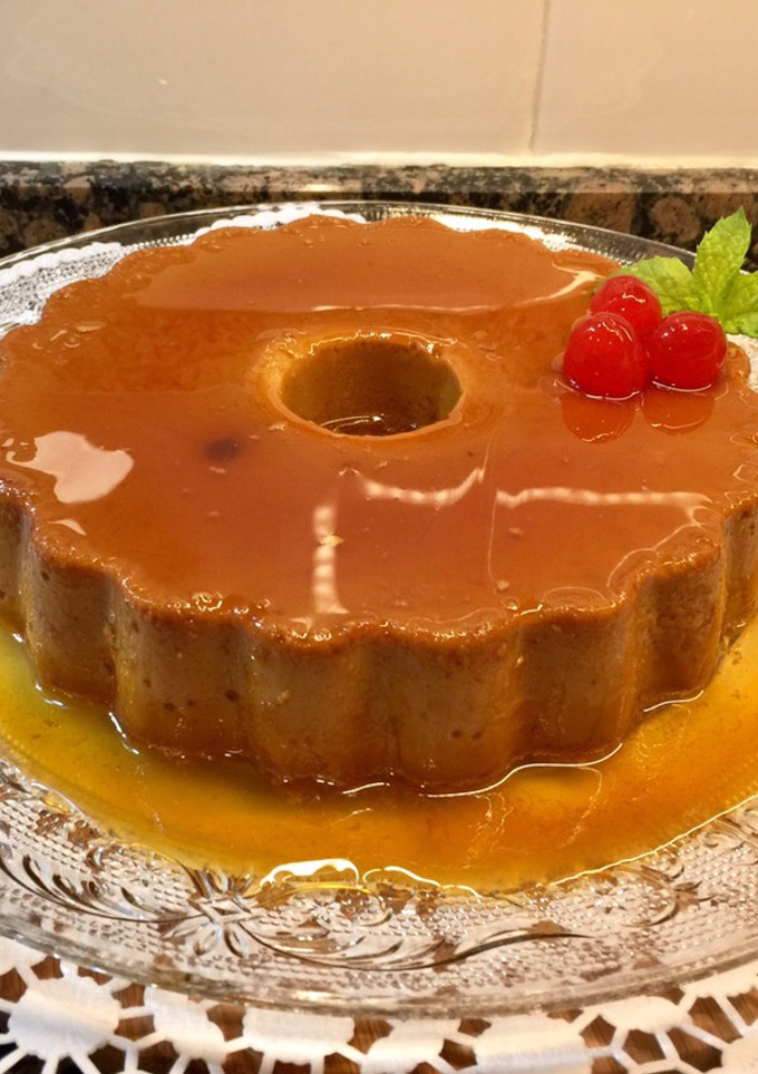 Una foto de Flan de Dulce de leche