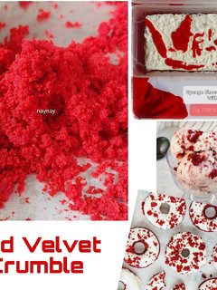 Foto resep Red Velvet Crumble Cuma 4 Bahan