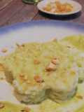 Riso con crema di asparagi e briciole di tarallo