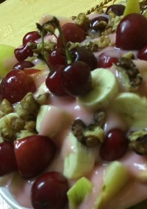 صورة لوصفة فواكه بالكاسترد