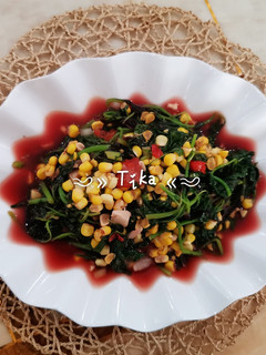 Foto resep 33.Tumis bayam merah