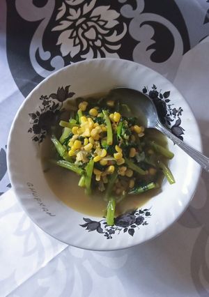 Foto resep Tumis kangkung jagung
