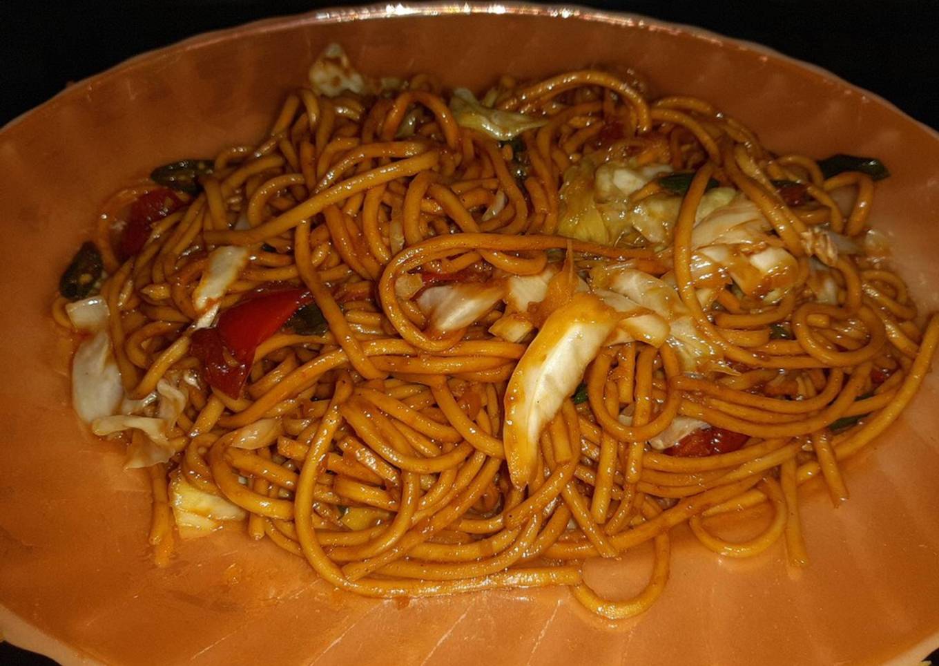 Mie lidi kol gampang dan enak