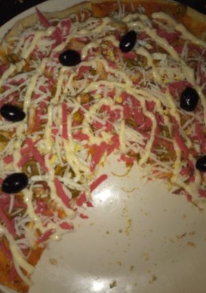 صورة لوصفة بيتزا لذيذة جدااااااا