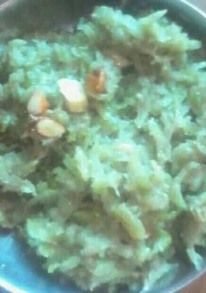 A picture of Lauki ka halwa.