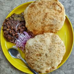 A picture of Puri Chole.