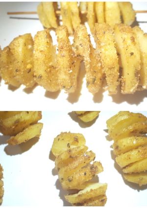 A picture of Tornado potatoes #potatocontest.