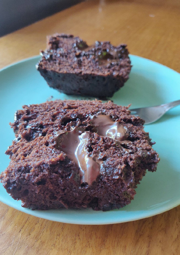 Una foto de Coulant de chocolate en taza