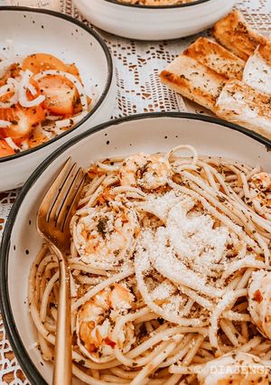 Foto resep Spicy Spaghetti Aglio e Olio ala Restaurant